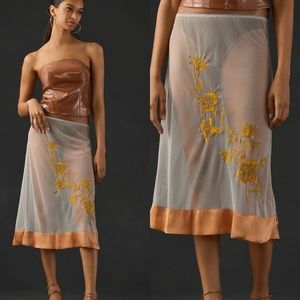 NWT Anthropologie sheer skirt